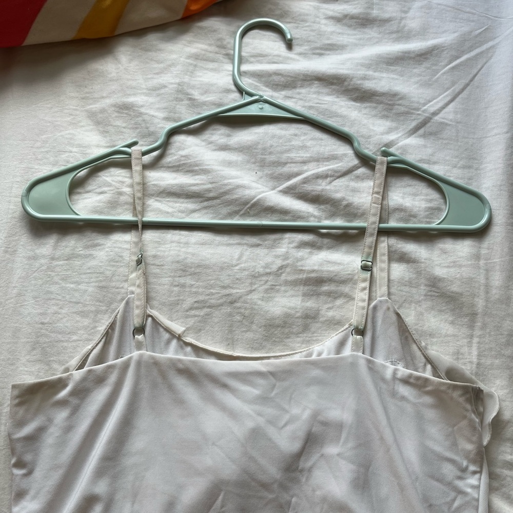 White Ruffle Tank - Picture 3 of 3